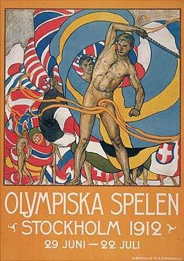 1912年斯德哥爾摩奧運會海報