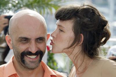 Director Gaspar Noe (L) and cast member Paz De La Huerta attend a photocall for the film 