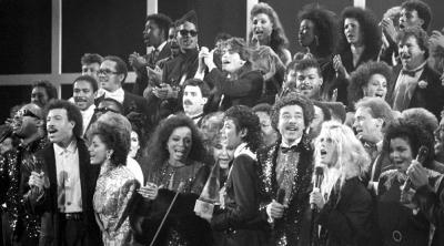 In January 1985, a who's who of the music and movie worlds came together to sing 