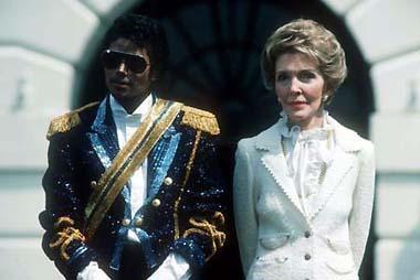 Michael Jackson and then first lady Nancy Reagan at the White House in 1984. [Agencies]