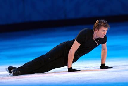 Salt Lake City, Salt Lake Ice Center, 22 February 2002: Alexei YAGUDIN of Russia performs in the figure skating exhibition during the XIX Olympic Winter Games. Credit: Getty Images/Doug Pensinger