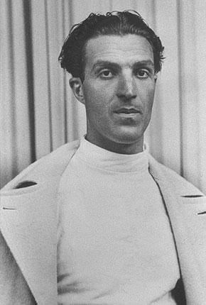 Berlin 1936, Games of the XI Olympiad: portrait of Giulio GAUDINI of Italy, gold medallist in the foil individual and team events, and silver medallist in the sabre team event. Credit: IOC Olympic Museum Collections