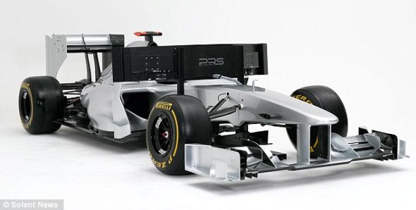 這臺模擬器是F1賽車的複製品，只是不能移動