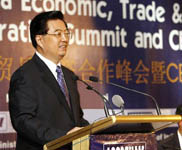 胡錦濤在中印經貿合作峰會