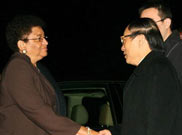 利比裏亞總統抵京訪華