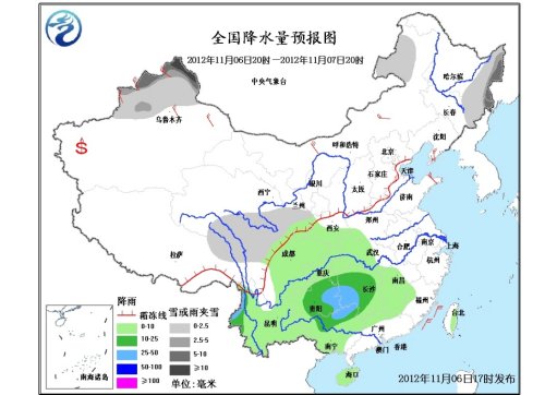 中國北方冷空氣活動頻繁南方大部有明顯降雨