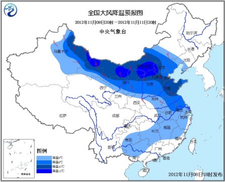 北京西部北部明後日將降雪南方有明顯降水天氣