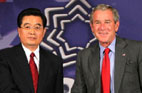 2007<br>Entretien entre Hu Jintao et George W. Bush à Sydney