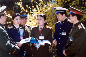 國防大學女教員智慧與美麗成為一道風景<br>