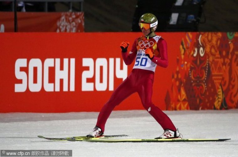 [高清組圖]跳臺滑雪大臺男子單人 波蘭選手奪冠