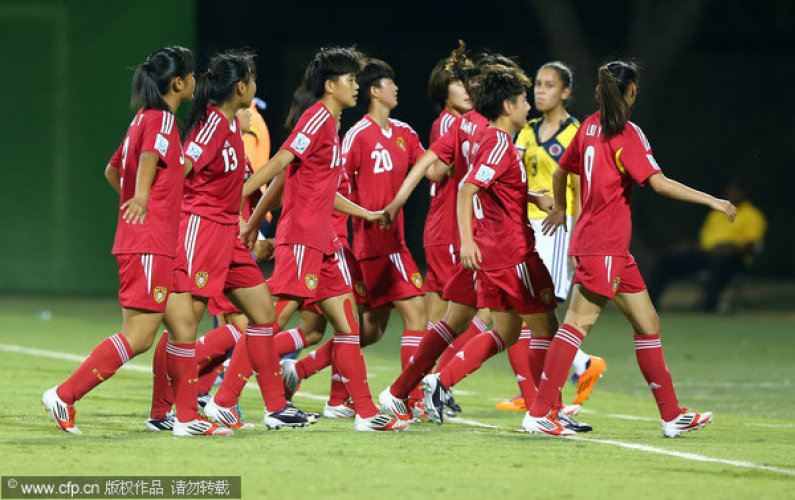 [高清組圖]U17女足世界盃-中國3-1逆轉哥倫比亞