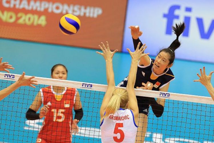 [高清組圖]中國女排負塞爾維亞 鎖定總決賽席位