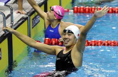 [高清組圖]中國隊奪女子4x100米自由泳接力冠軍