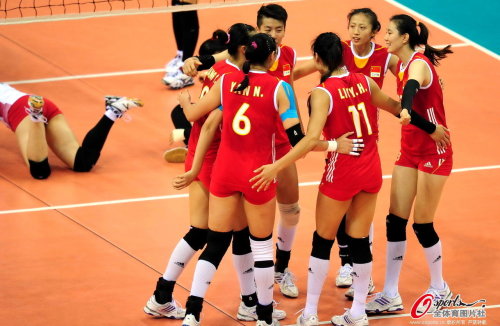 [高清組圖]女排亞洲盃-中國3-0日本 與韓國爭冠