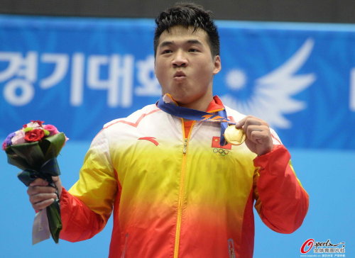 [高清組圖]男子舉重85公斤級 中國選手田濤奪金