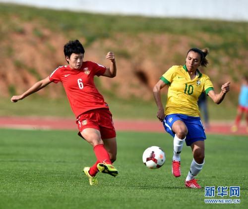 [高清組圖]阿爾加夫杯：中國女足平巴西女足