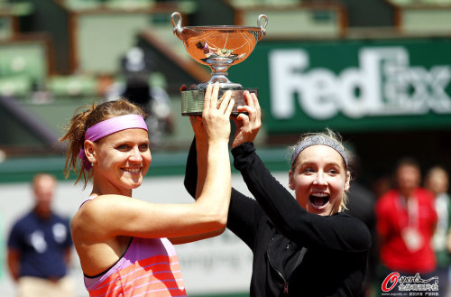 [高清組圖]法網女雙決賽：馬泰克/薩法洛娃奪冠