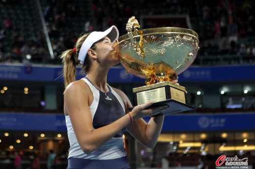 [高清組圖]中網-穆古魯扎首奪WTA皇冠賽冠軍