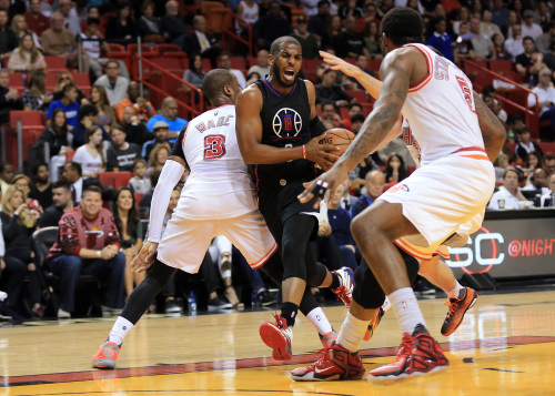 [高清組圖]NBA常規賽 快船擒熱火獲兩連勝