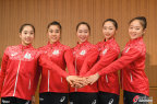[高清組圖]日本藝術體操隊參加出征儀式
