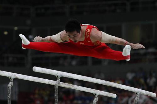 [高清組圖]裏約奧運會 中國體操男團順利晉級決賽