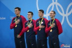 [高清組圖]男子4x100自由泳接力決賽 美國奪冠