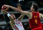 [高清組圖]男籃小組賽：克羅地亞戰勝西班牙