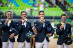 [高清組圖]奧運會馬術團體賽法國隊奪冠