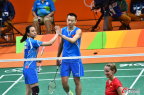 [高清組圖]羽毛球混雙預賽中國組合2：0輕取對手