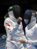 [高清組圖]女子重劍團體中國勝愛沙尼亞進決賽