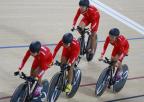 [高清組圖]場地自行車團體追逐賽 中國隊雙晉級