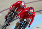 [高清組圖]中國奪場地自行車女子團體競速賽金牌