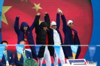 [高清組圖]女子4x100米混合泳接力決賽 中國第四