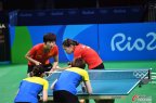 [高清組圖]乒乓球女團半決賽中國3-0輕取新加坡