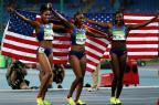 [高清組圖]女子田徑100米欄決賽 美國包攬獎牌