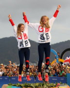 [高清組圖]女子雙人艇470級：英國組合奪得金牌