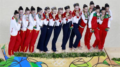 [高清組圖]藝術體操俄羅斯集體全能五連冠