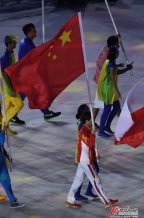 [高清組圖]裏約奧運會閉幕式：中國代表團入場