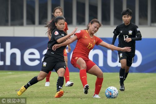 [高清組圖]劉靖破門對手烏龍 U19女足兩連勝