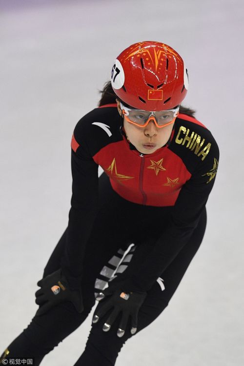 [高清組圖]短道速滑女子500米1/4決賽 中國兩將晉級