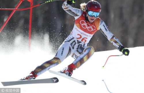 [高清組圖]高山滑雪超級大回轉 捷克選手萊德卡奪冠