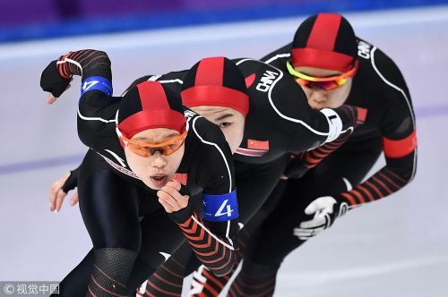 [高清組圖]速滑女團追逐賽結果出爐 中國獲第五