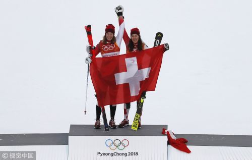 [高清組圖]高山滑雪女子全能賽決賽 瑞士名將摘金