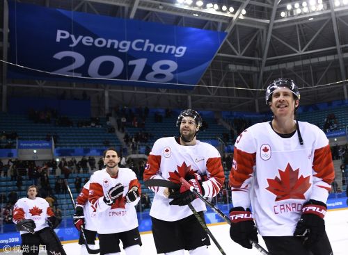 [高清組圖]男子冰球銅牌戰 加拿大6-4勝捷克
