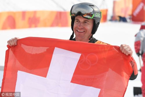 [高清組圖]單板滑雪男子平行大回轉 瑞士選手奪冠