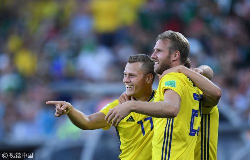 [高清組圖]瑞典3-0躍升頭名 墨西哥輸球仍出線