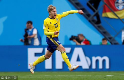 [高清組圖]中場指揮官進球 瑞典1球勝瑞士進八強