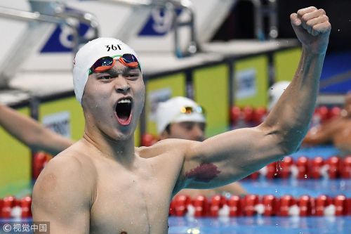 [高清組圖]男子400米自由泳決賽孫楊輕鬆奪冠