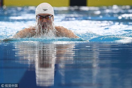 [高清組圖]男子100米蛙泳預賽 閆子貝破賽會紀錄