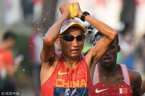 [高清組圖]亞運男子馬拉松日本奪冠 多布傑摘銅